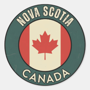 Sticker Rond Province de Nouvelle-Écosse Canada