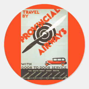 Sticker Rond Provincial Airways