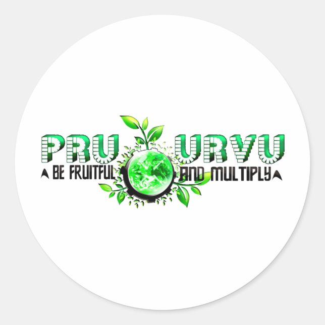 Sticker Rond Pru Urvu (Devant)