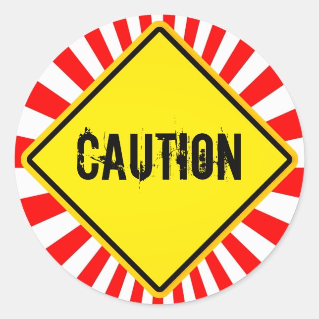 Sticker Rond prudence (Devant)