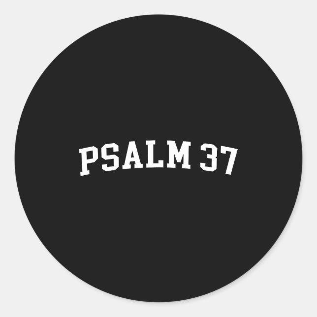 Sticker Rond Psalm 37  (Devant)