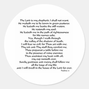 Sticker Rond Psaumes 23
