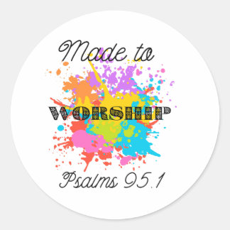 Sticker Rond Psaumes 91:1 Bible Verse T-Shirt - Fabriqué pour l
