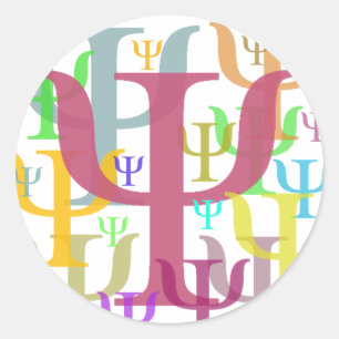 Sticker Rond Psi