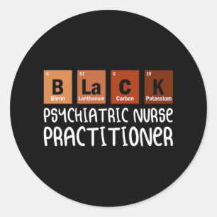 Sticker Rond Psych Np Psychiatrique Infirmière Praticien Soins