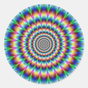 Sticker Rond Psychedelia