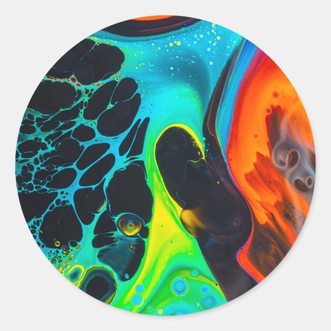 Sticker Rond Psychedelic (Devant)