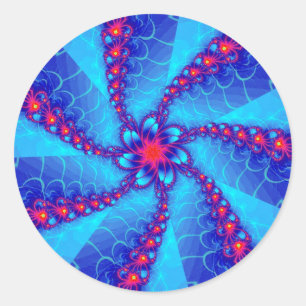 Sticker Rond psychédélique