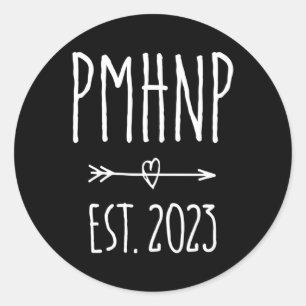 Sticker Rond Psychiatrie infirmière praticienne Pmhnp Graduatio