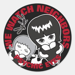Sticker Rond Psychic Eyes World Tour