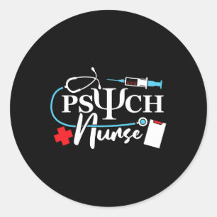 Sticker Rond Psychologie infirmière Psychiatrie Santé mentale