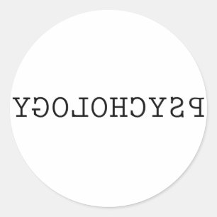 Sticker Rond Psychologie inverse