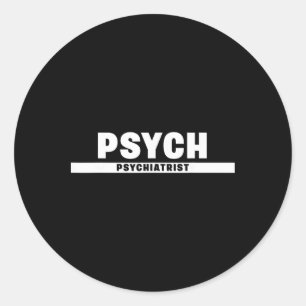 Sticker Rond Psychologue certifié par le conseil d'hygiène ment