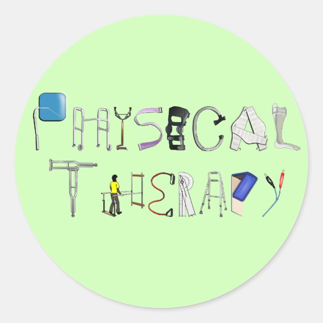 Sticker Rond PT au travail (Devant)