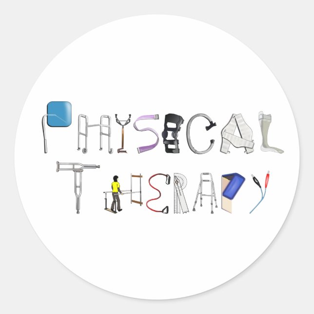 Sticker Rond PT au travail (Devant)