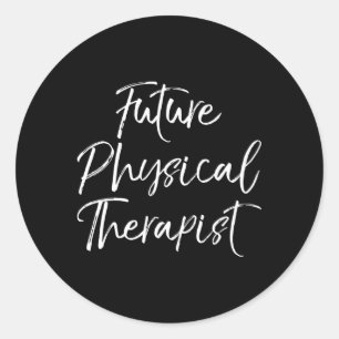 Sticker Rond Pt School For Students Future Physiothérapeute