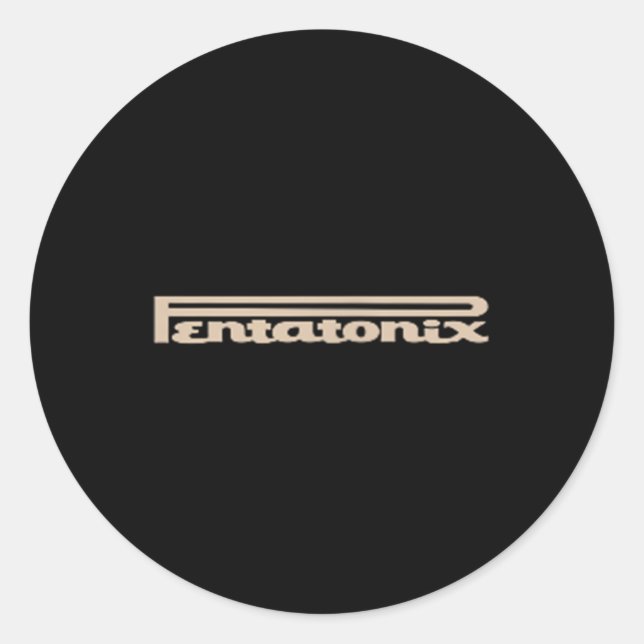 Sticker Rond Ptx Logo Coeur Noir (Devant)