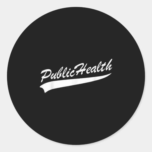 Sticker Rond Public Health Professional Team Srts  (Devant)
