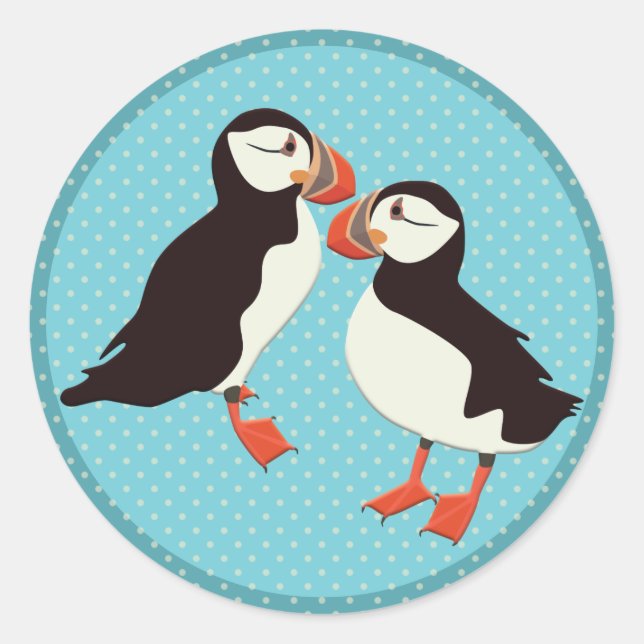 Sticker Rond Puffin (Devant)