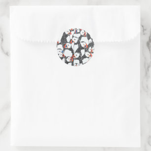 Sticker Rond Puffin