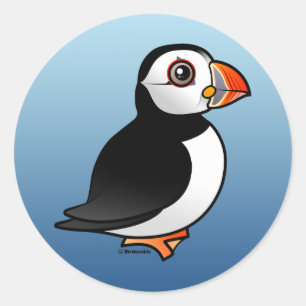 Sticker Rond Puffin de l'Atlantique