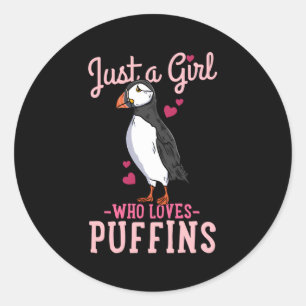 Sticker Rond Puffin Islande Juste Un Qui Aime Les Puffins