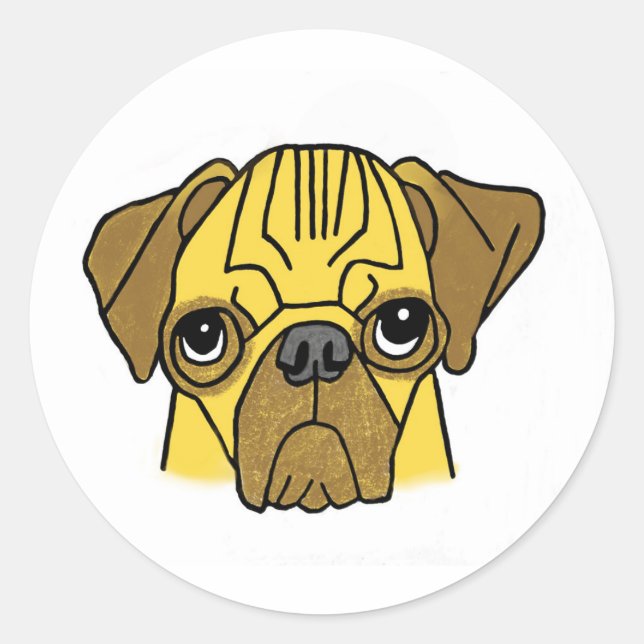 Sticker Rond Puggie wuggie (Devant)