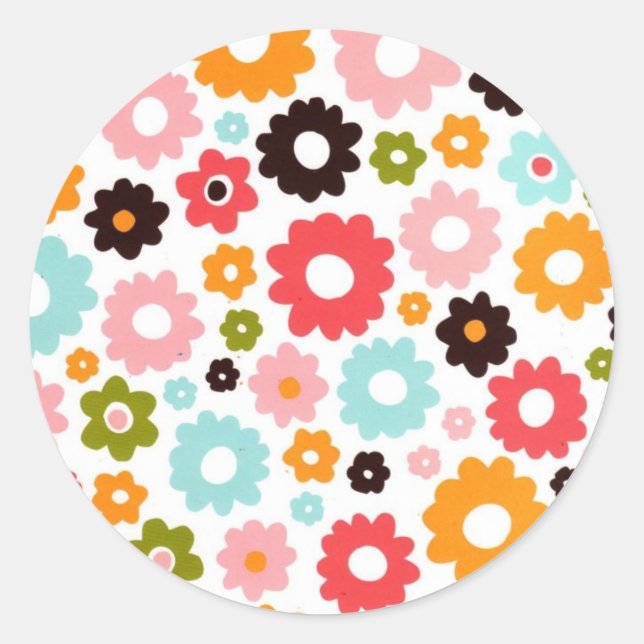 Sticker Rond puissance de fleur(kkincade12) (Devant)