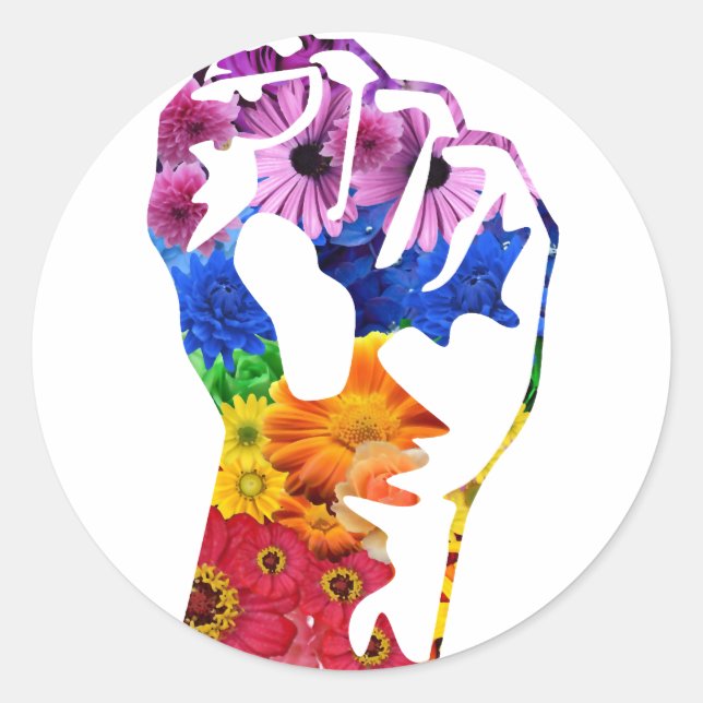 Sticker Rond Puissance de flux (Devant)