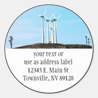 Sticker Rond Puissance éolienne