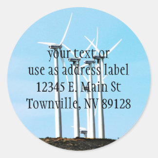 Sticker Rond Puissance éolienne
