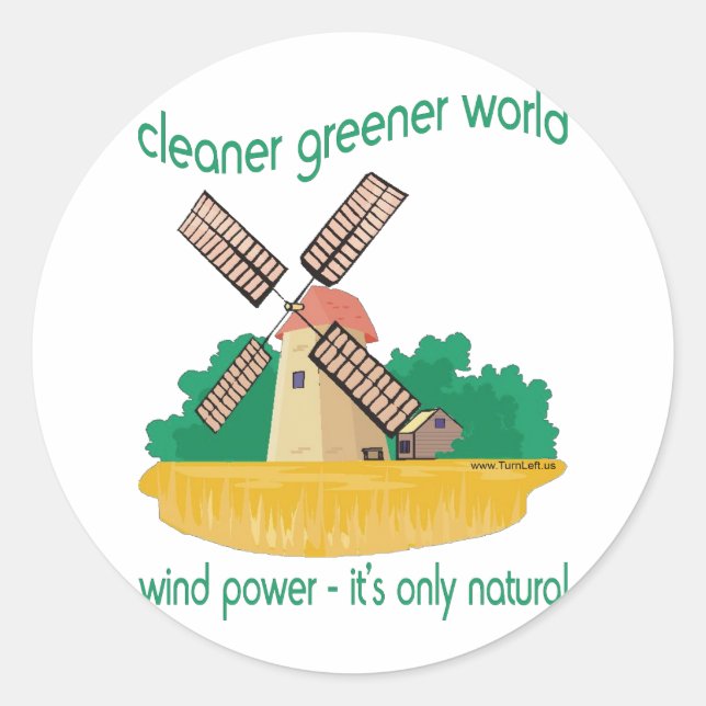 STICKER ROND PUISSANCE VENT (Devant)