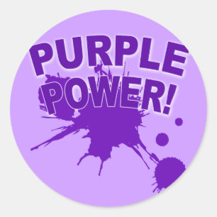 Sticker Rond Puissance violette