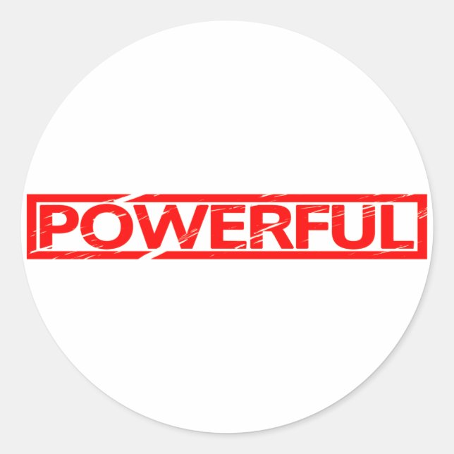 Sticker Rond Puissant Timbre (Devant)