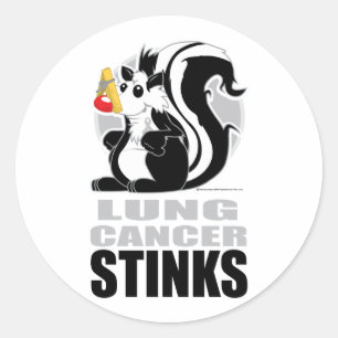 Sticker Rond Puisse de cancer pulmonaire