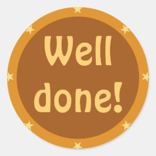 Sticker Rond Puits fait - série d'autocollant de professeur