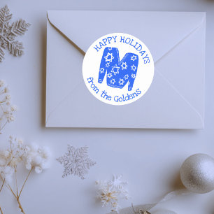 Sticker Rond PULL Ugly personnalisé vacances Hanukkah 