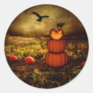 Sticker Rond Pumpkinman