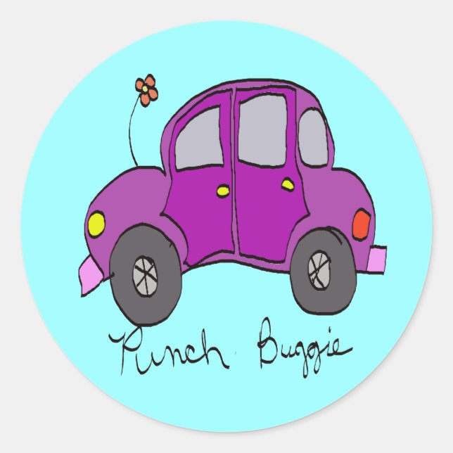 Sticker Rond punch buggie (Devant)