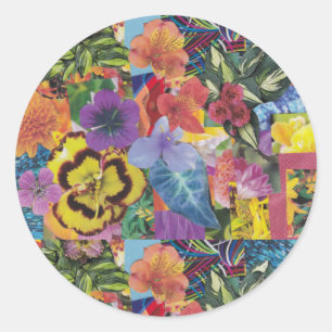 Sticker Rond Punch hawaïen