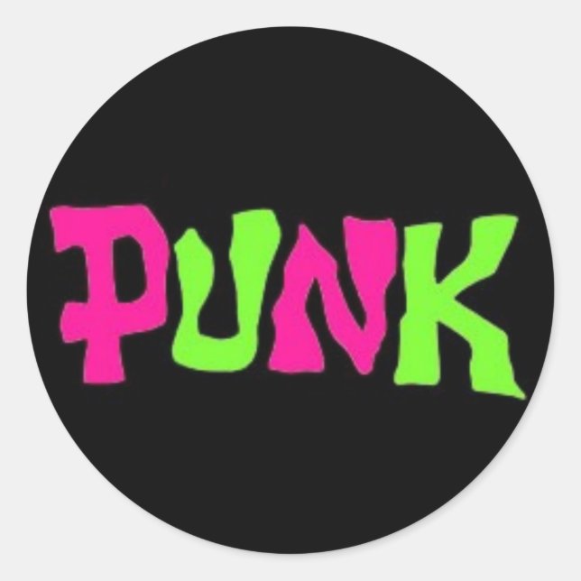 STICKER ROND PUNK (Devant)
