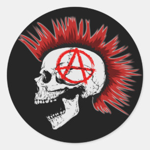 STICKER ROND PUNK NON MORT