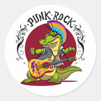Sticker Rond Punk Rock