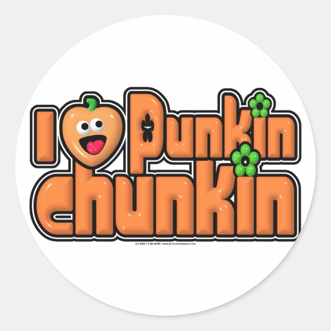 Sticker Rond Punkin Chunkin (Devant)