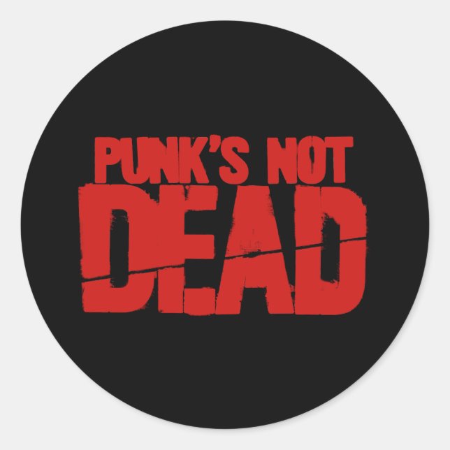 Sticker Rond Punks non morts (Devant)