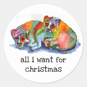 Sticker Rond pups H2Ocolor-secourus brillants & tout ce que je