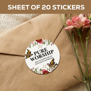 Sticker Rond Pure Culte 2025 Convention Enveloppe JW
