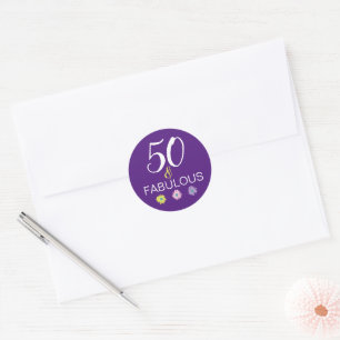 Sticker Rond Purple 50 et Fabulous Fun Daisy