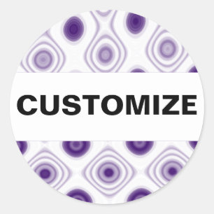 Sticker Rond Purple Daze