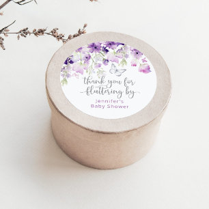 Sticker Rond Purple merci pour le floutage par classique tour s